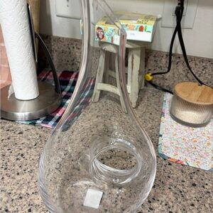 Williams Sonoma Clear Glass Vase